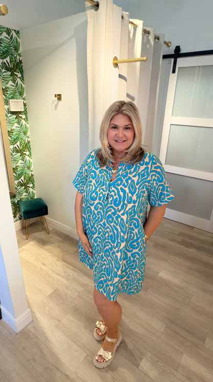 The Turquoise Tides Dress