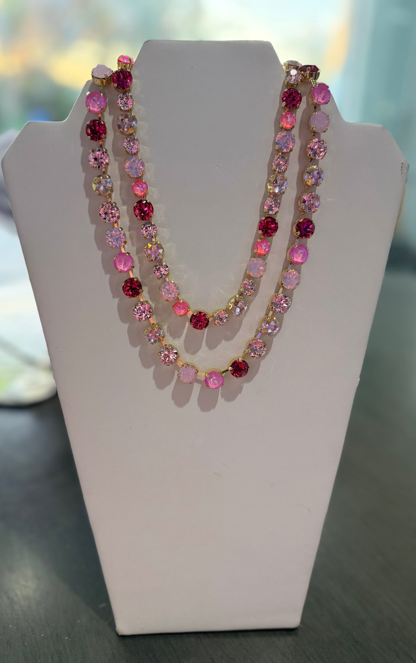 Candy Colored Stone Necklacces