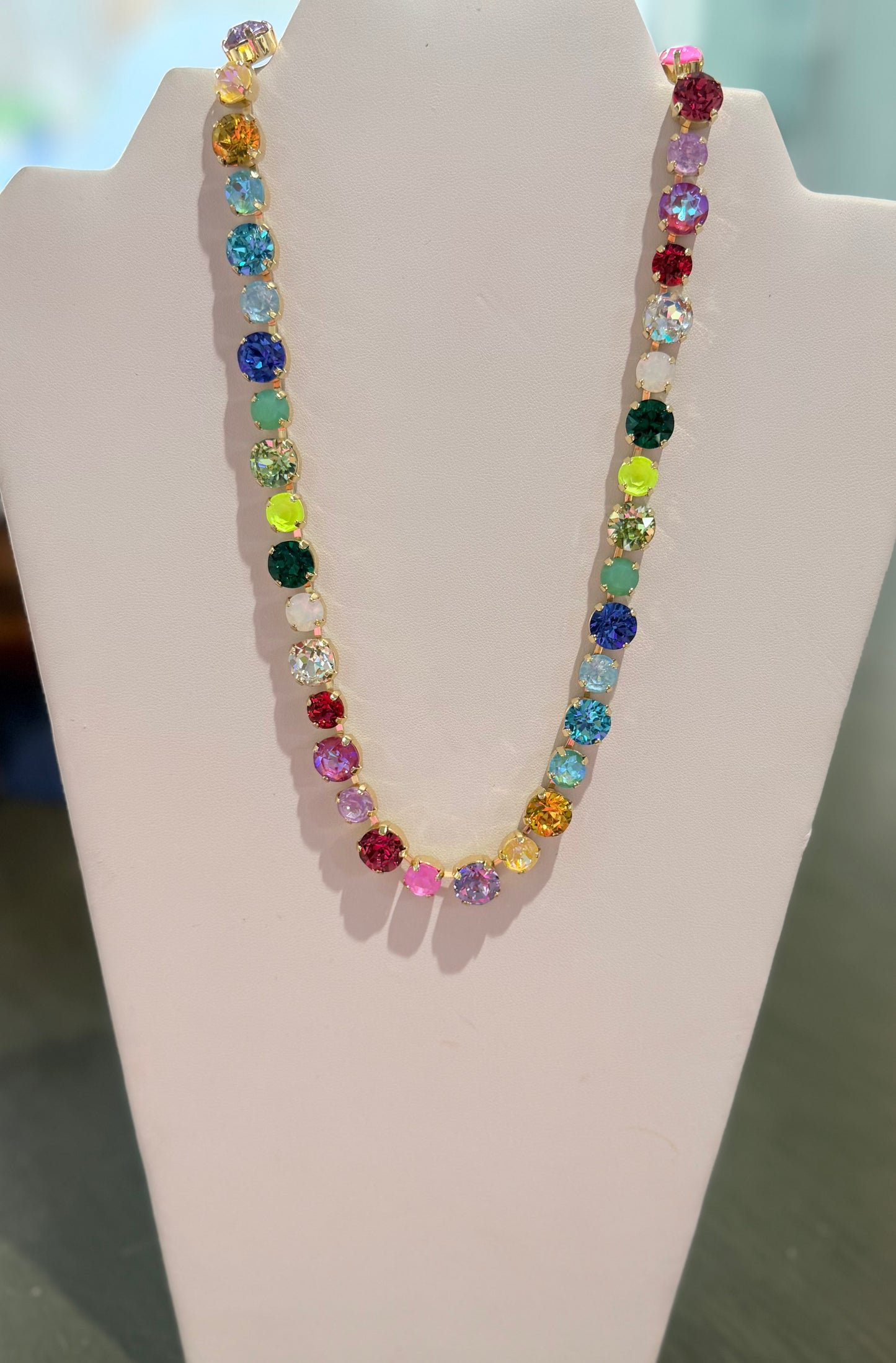 Candy Colored Stone Necklacces