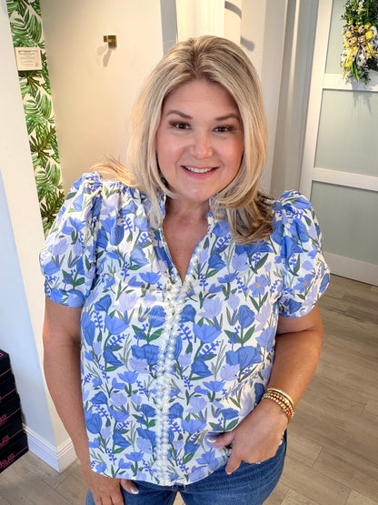 Periwinkle Petals Top