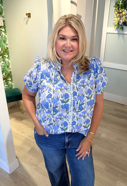 Periwinkle Petals Top