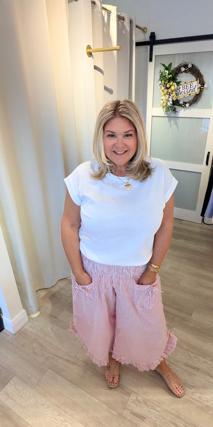 The Beach Bum Stripe Capri