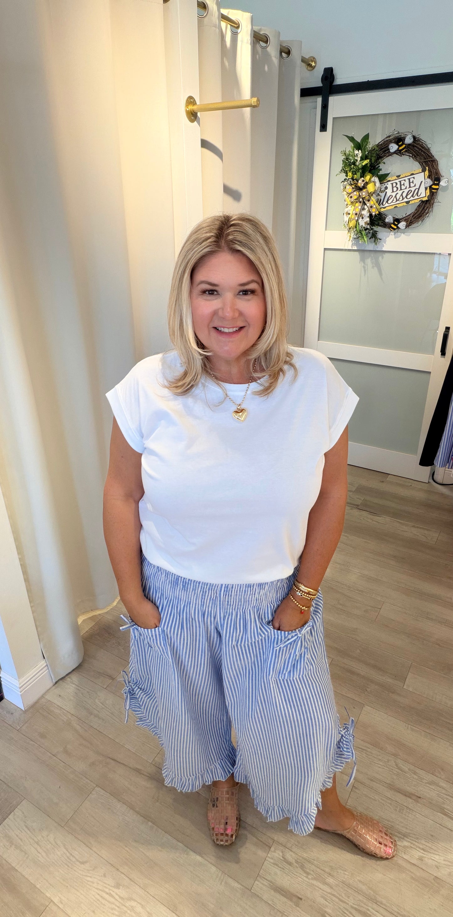 The Beach Bum Stripe Capri