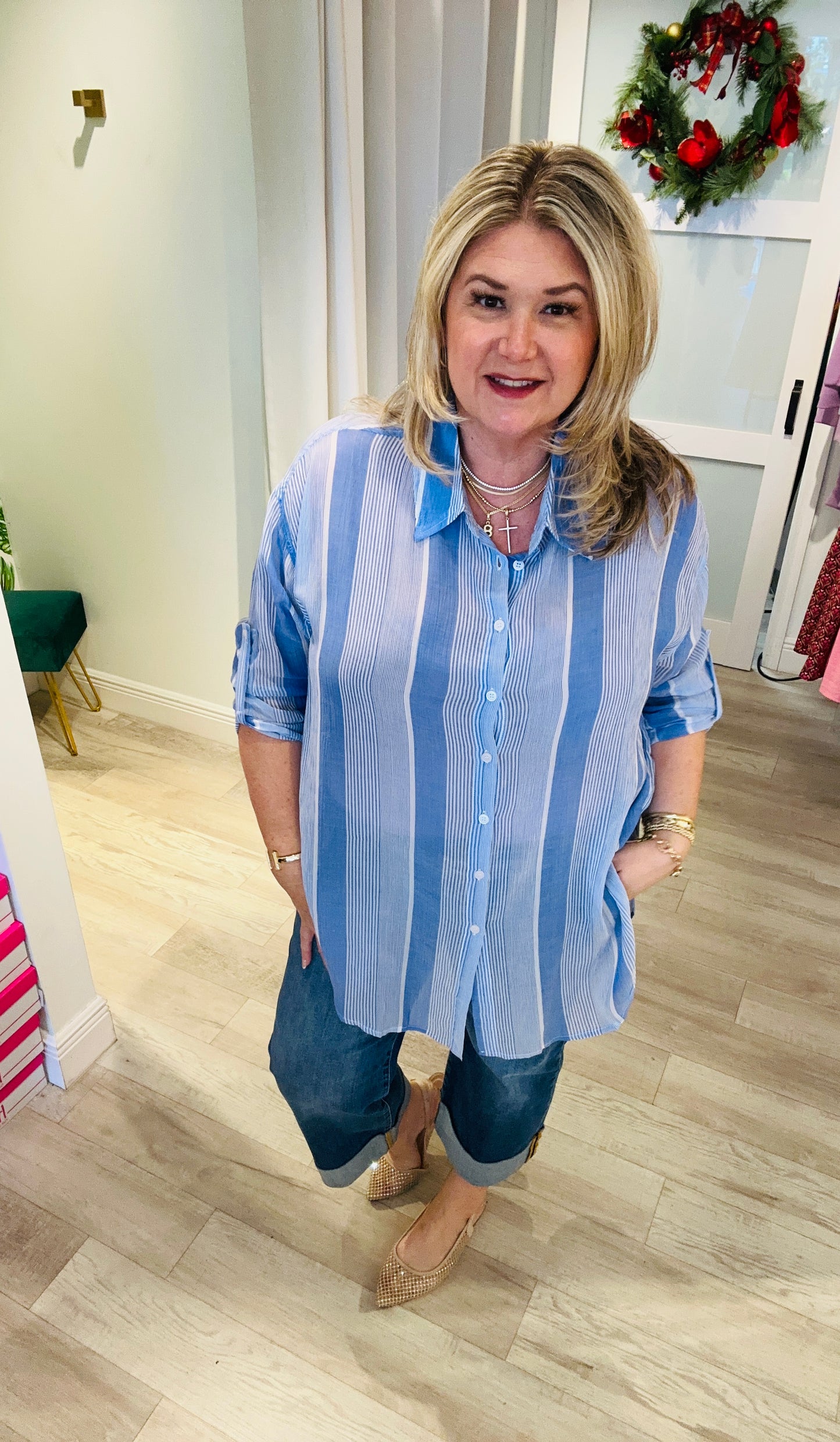 Shoreline Stripes Top