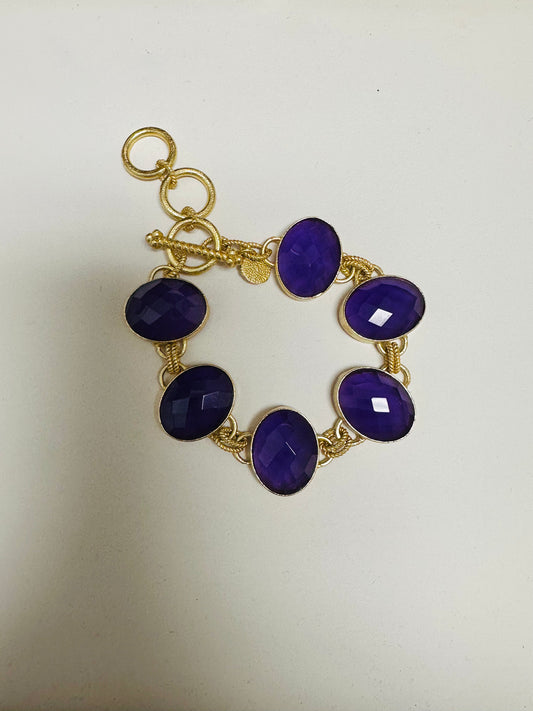 Quotes Stone Bracelet