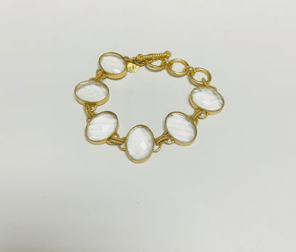 Quotes Stone Bracelet