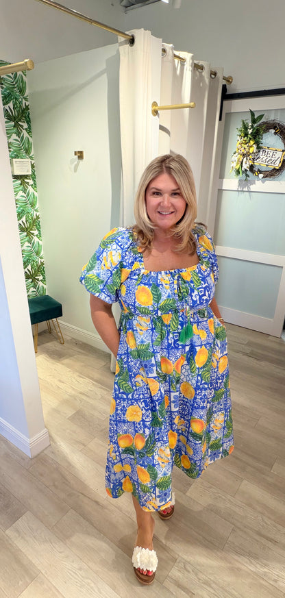 The Lemon Tiles Dress