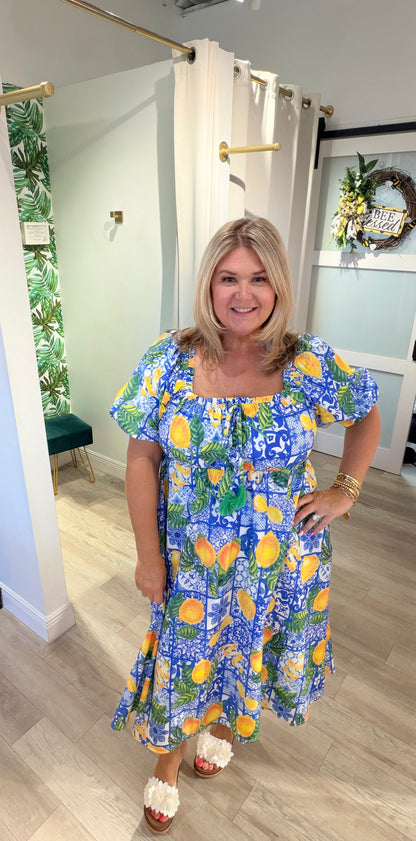 The Lemon Tiles Dress