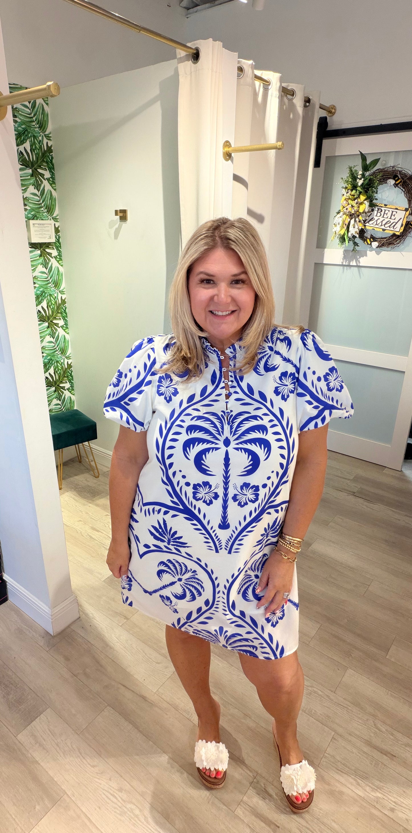 The Breezy Palms Dress