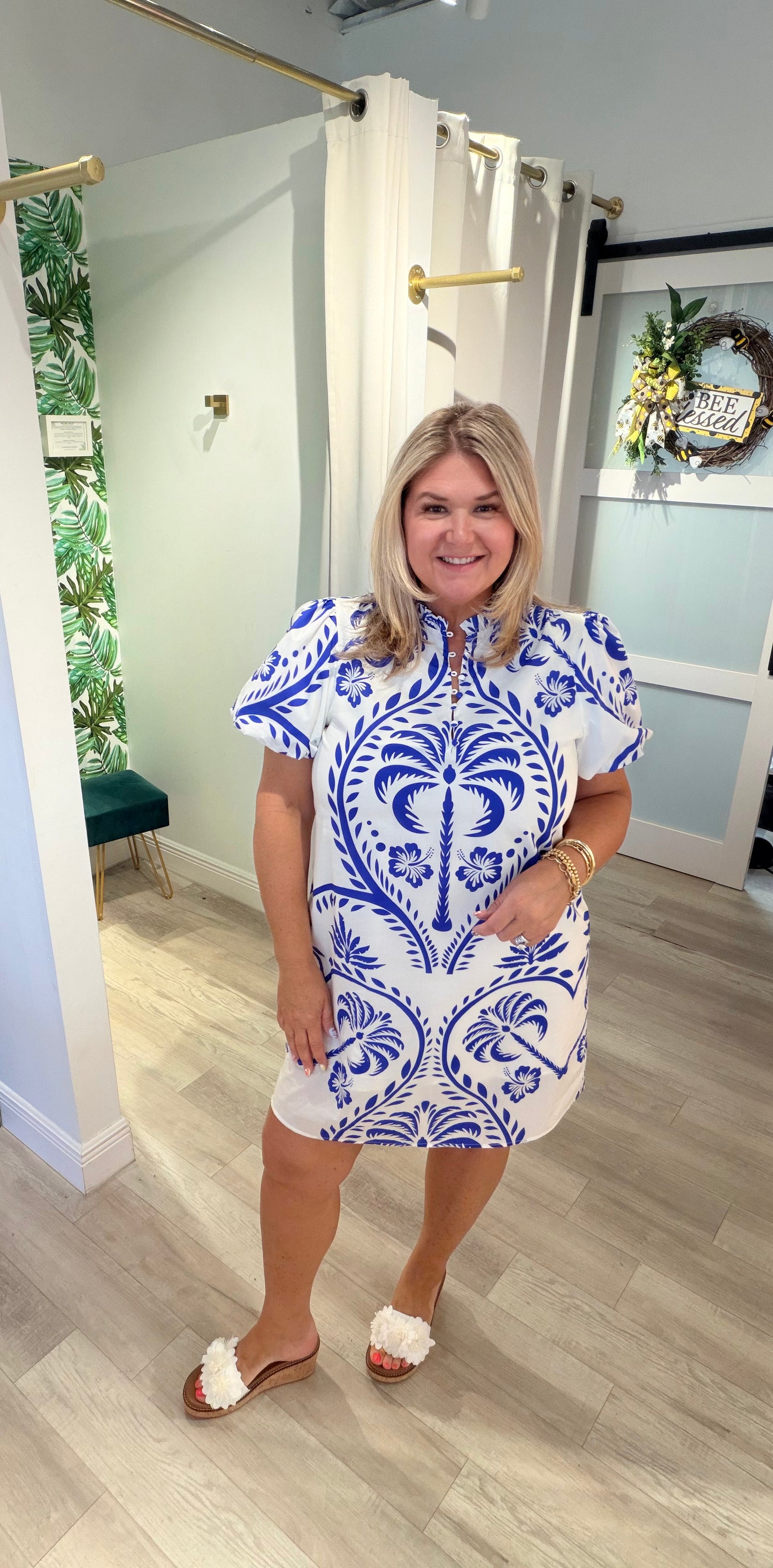 The Breezy Palms Dress