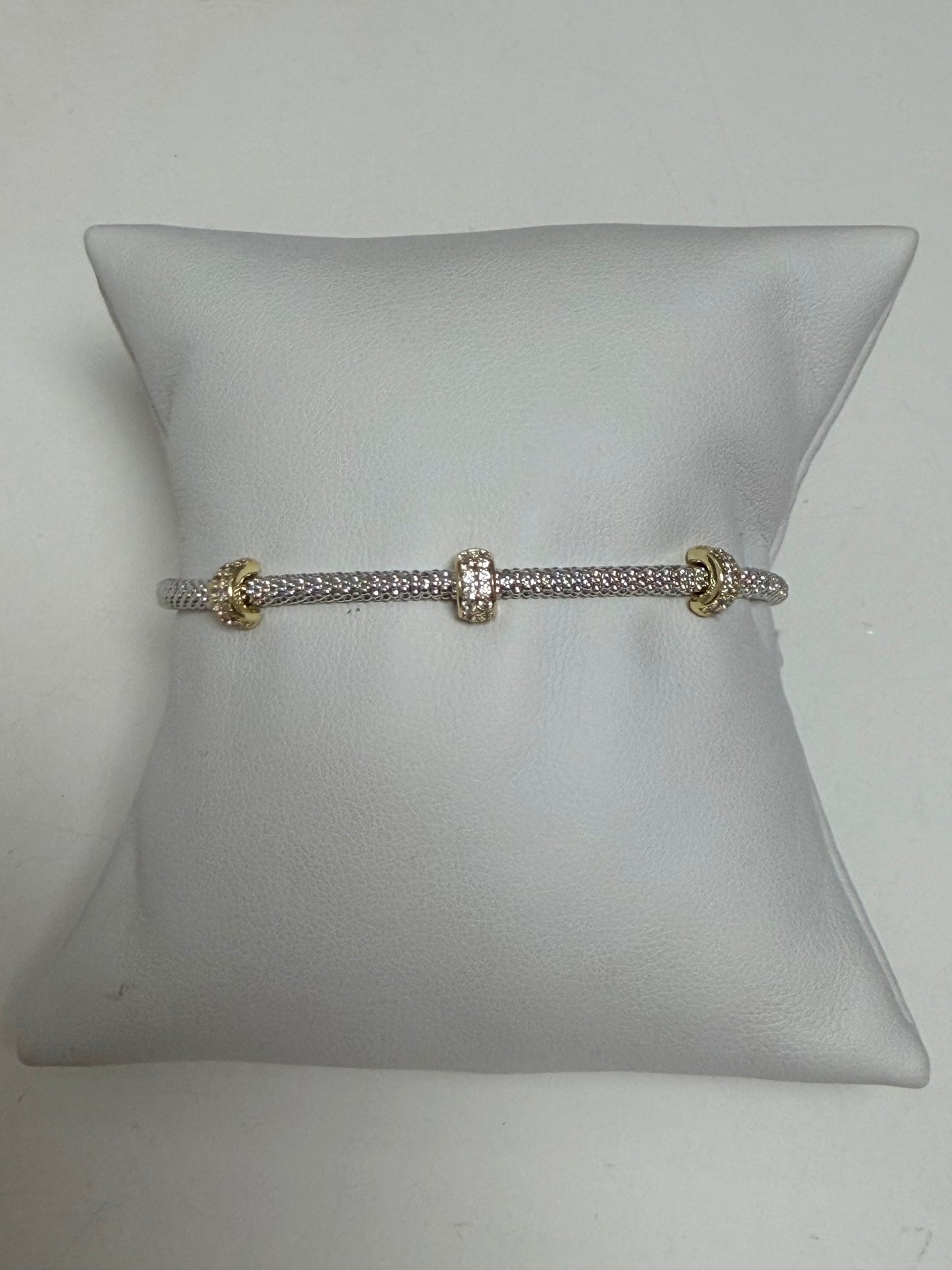 Delicate Two Tone Bangle