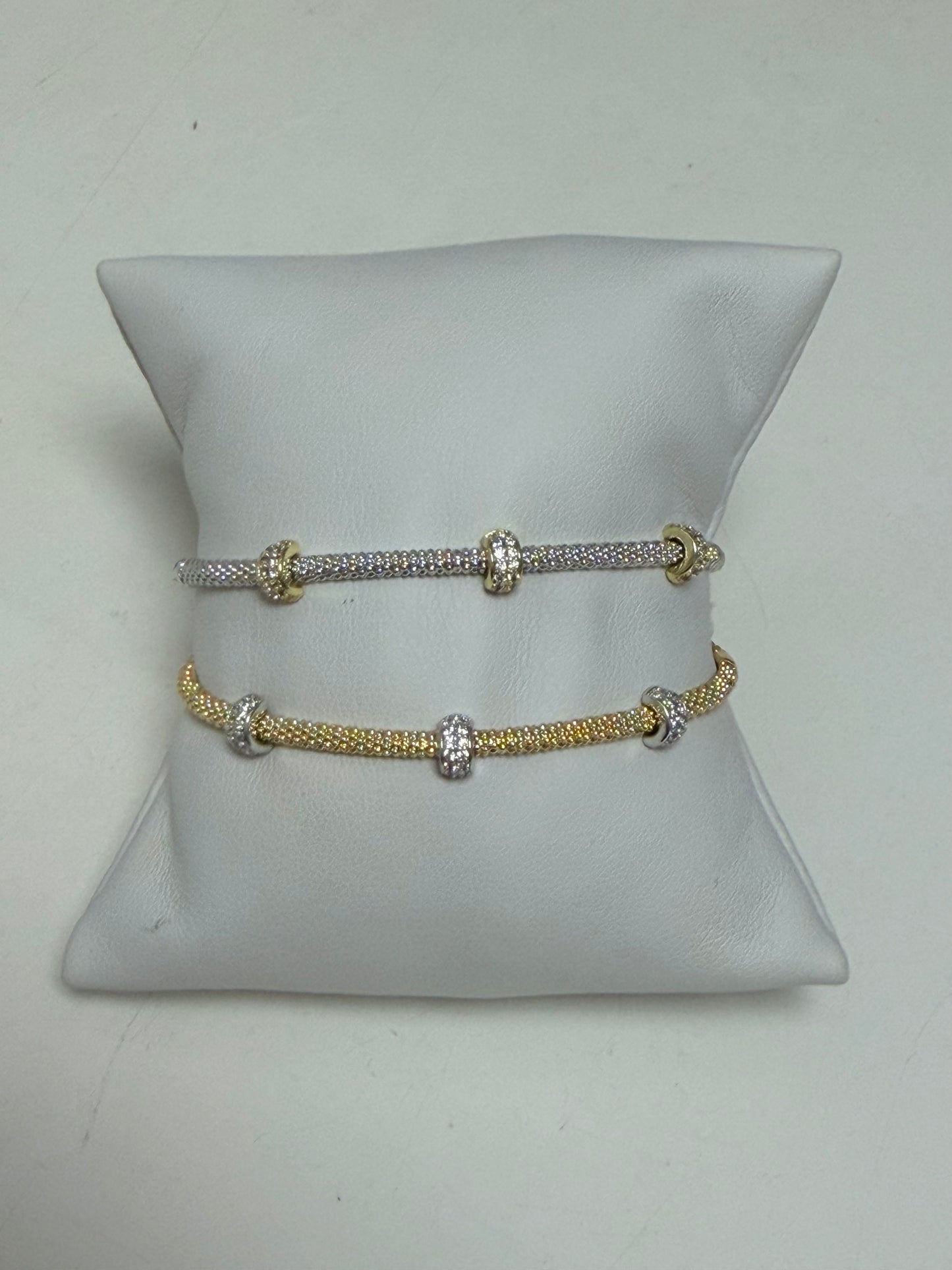 Delicate Two Tone Bangle