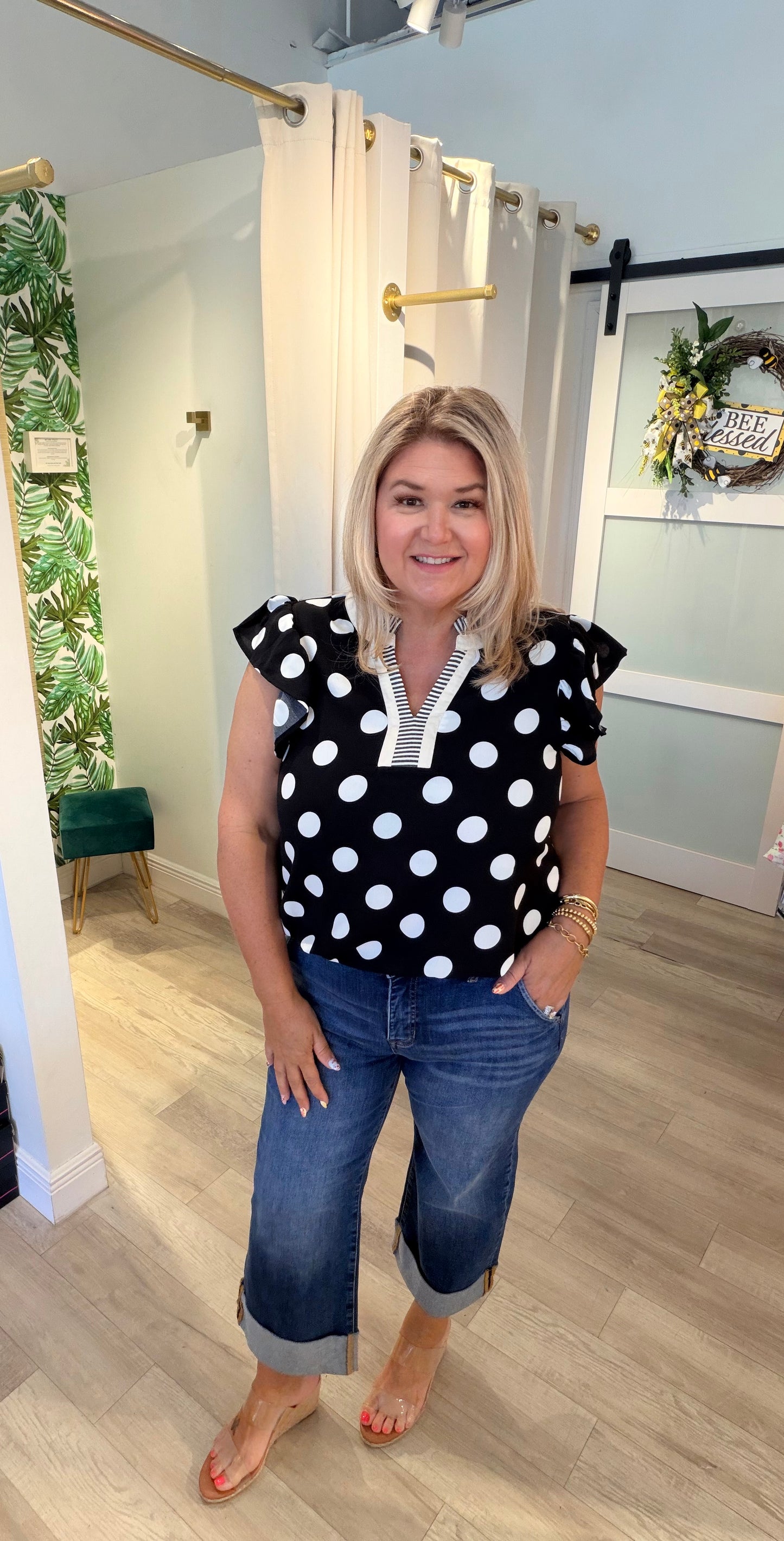 Portside Polkadot Top
