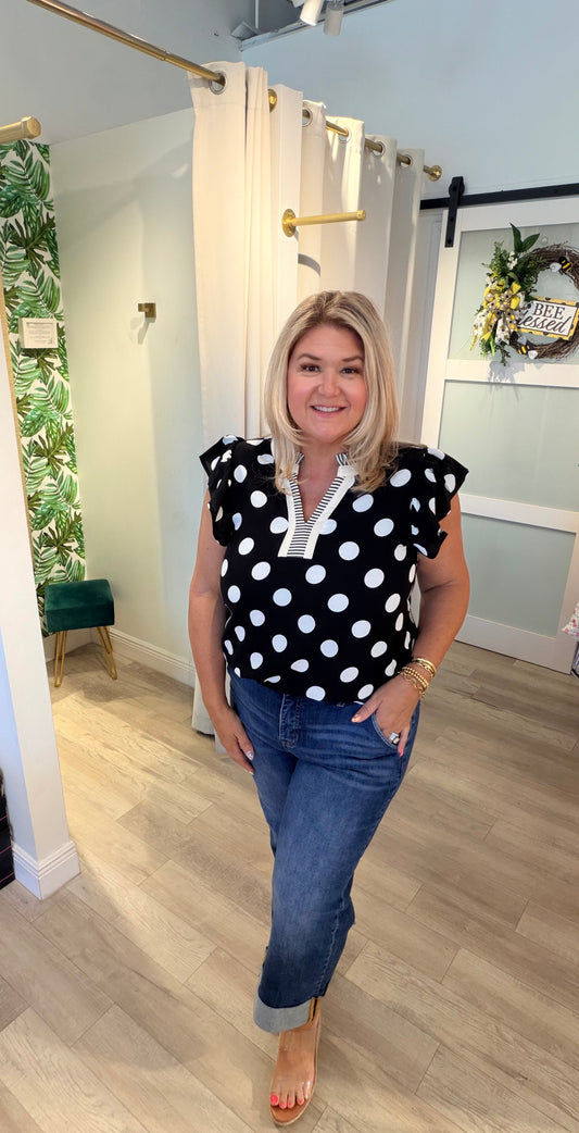 Portside Polkadot Top