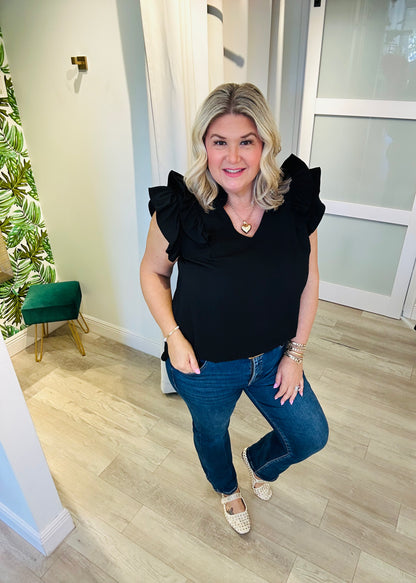The Ruffle Sleeve Top