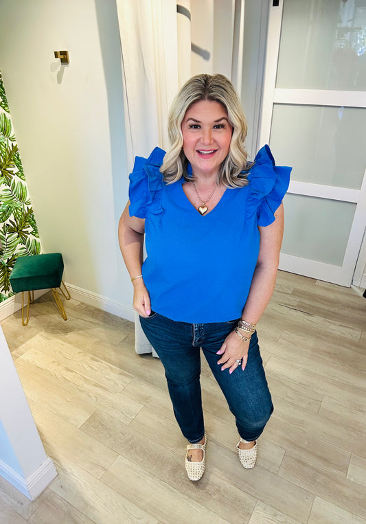 The Ruffle Sleeve Top