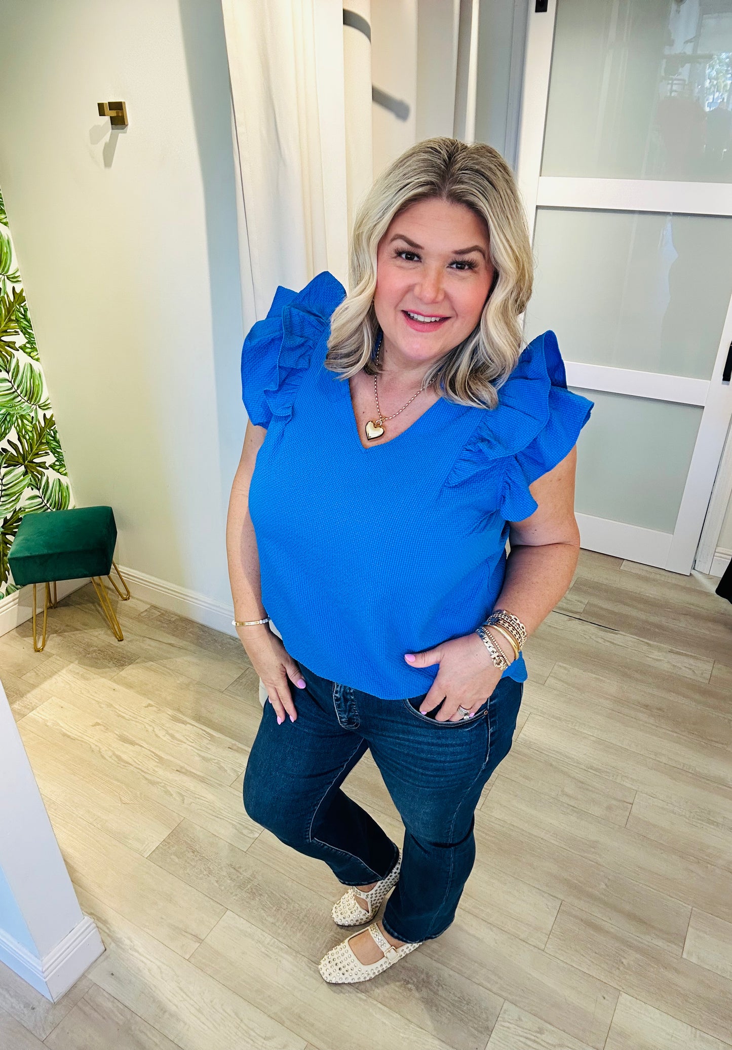 The Ruffle Sleeve Top