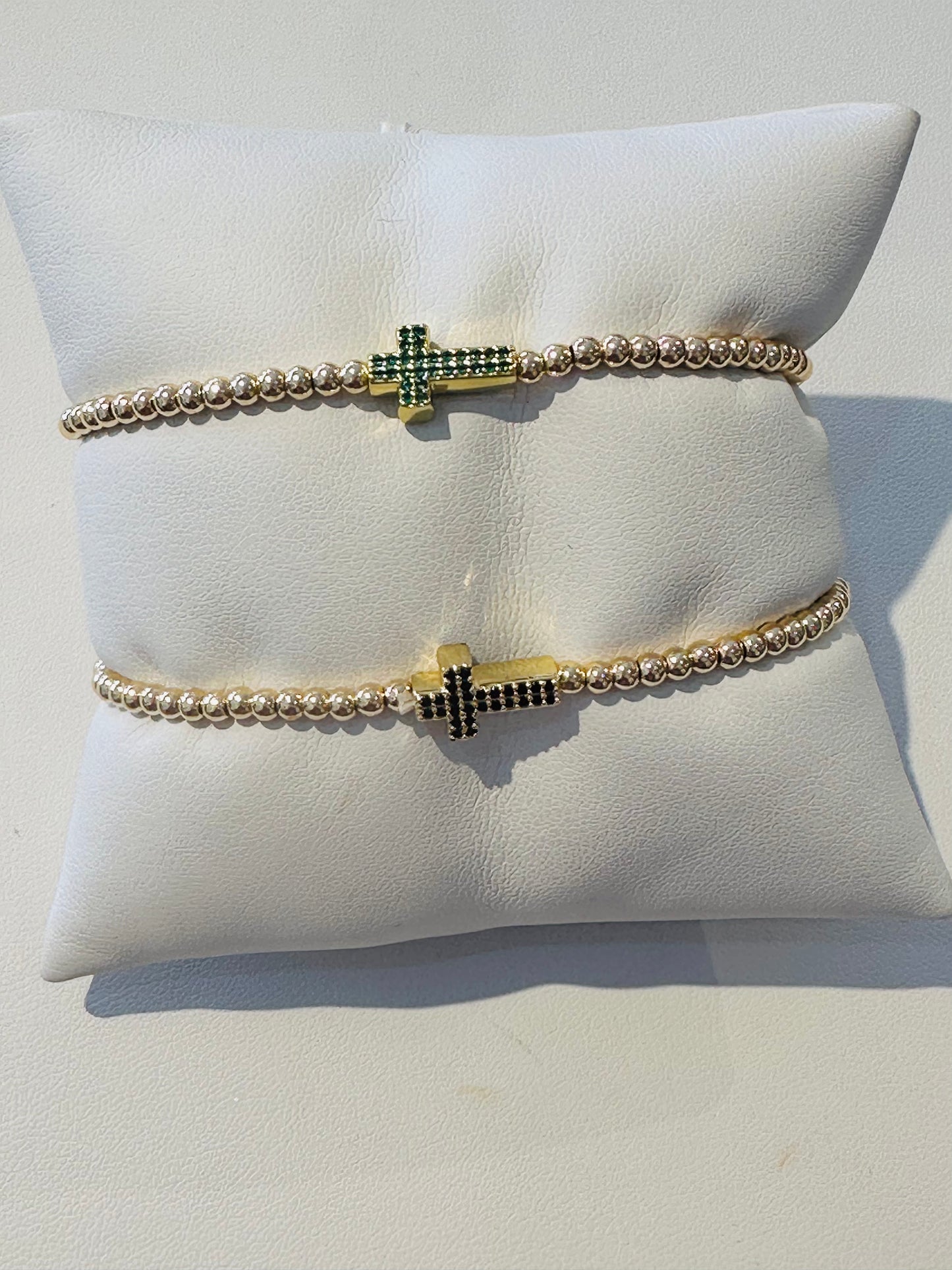 Cross Stretch charm Bracelet