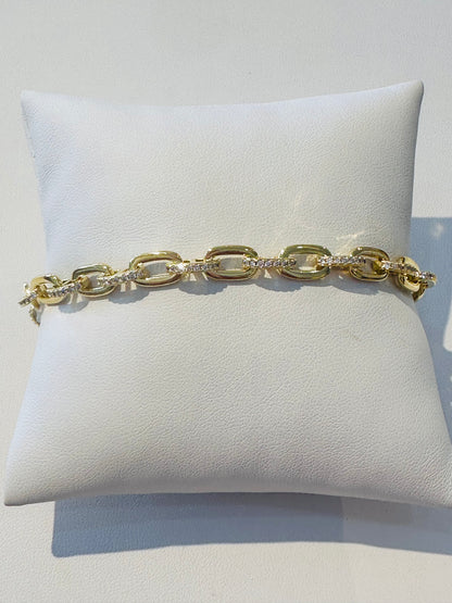 Pave Link Bracelet