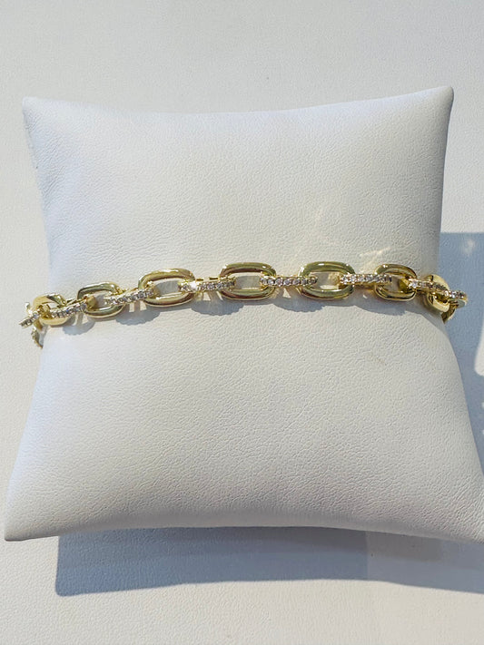 Pave Link Bracelet