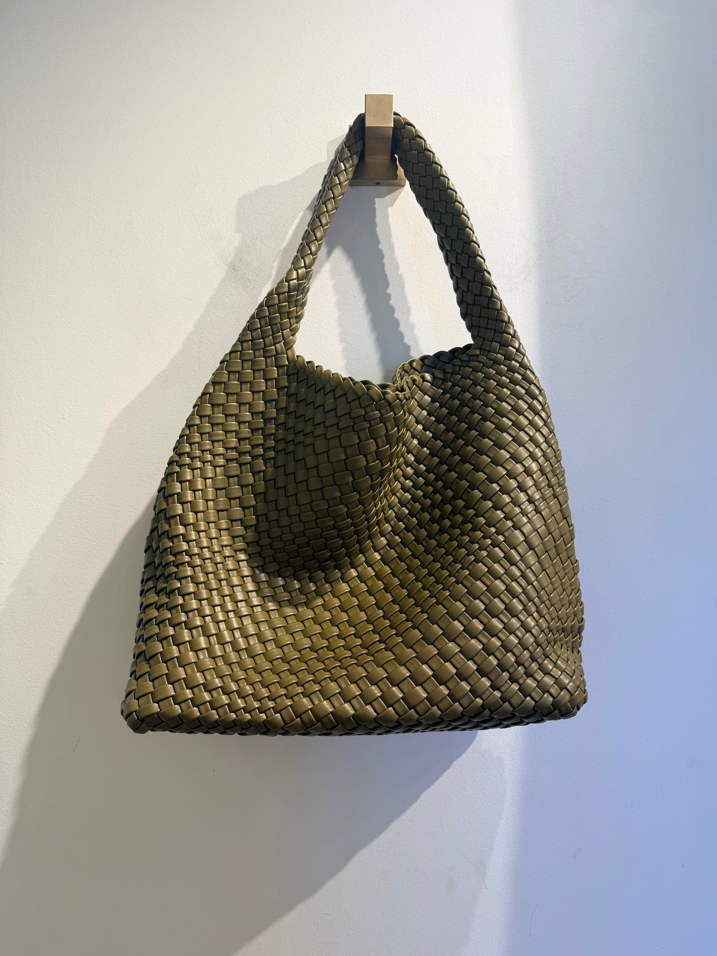 Large Woven Bucket Bag