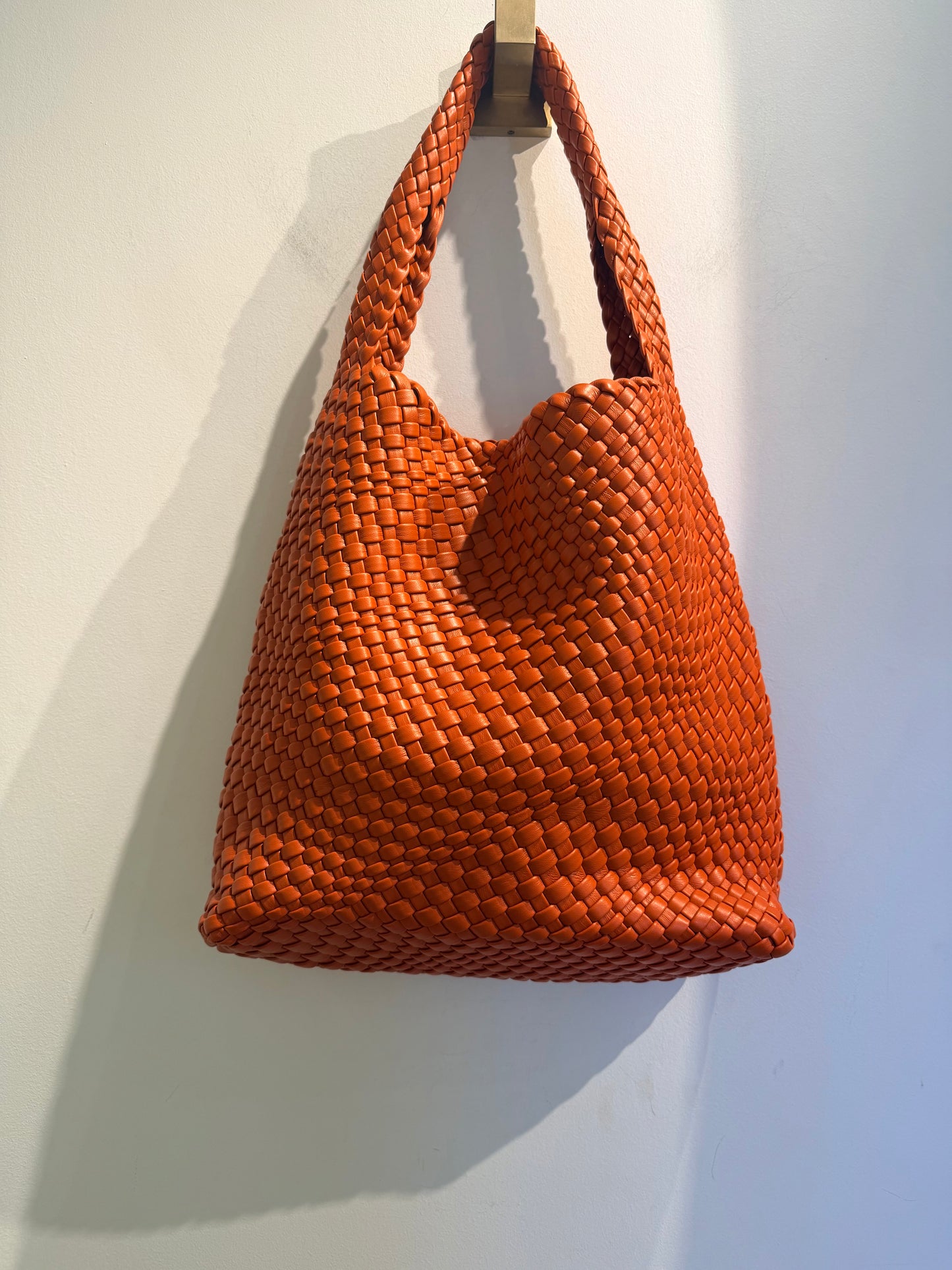 Large Woven Bucket Bag