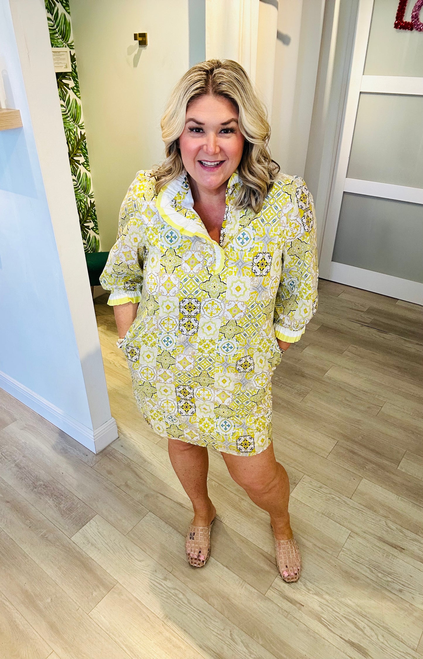 Mediterranean Mosaic Dress