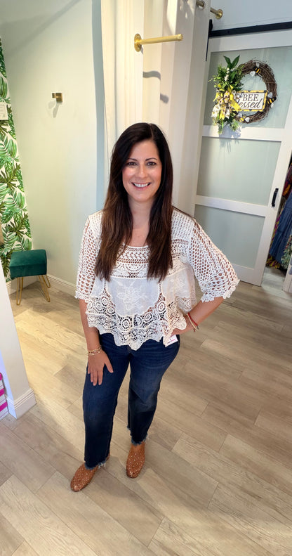 The Camille Crochet Sweater