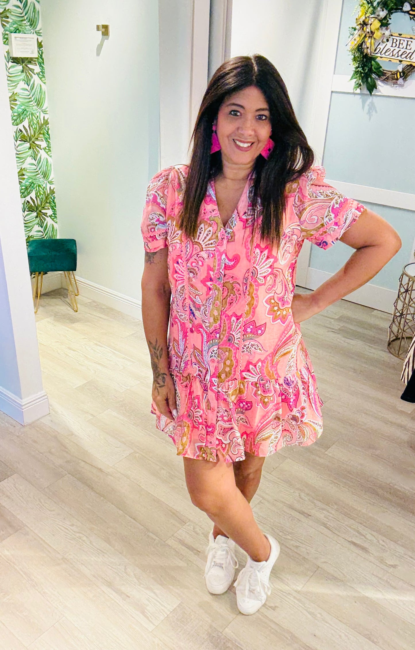 Paisley Blush Dress