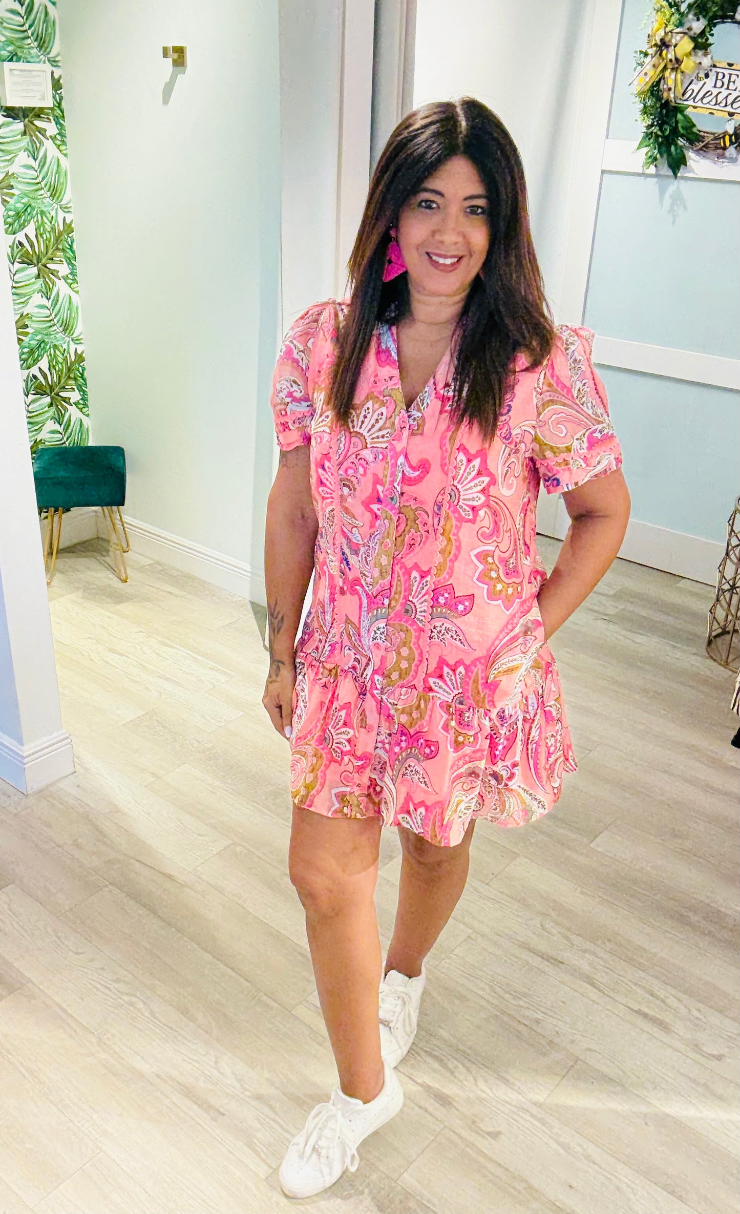 Paisley Blush Dress