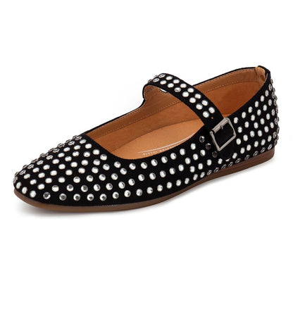 Rhinestone Ballerina Flats