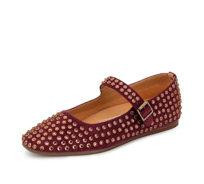 Rhinestone Ballerina Flats