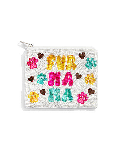 Large Beaded Coin Purse