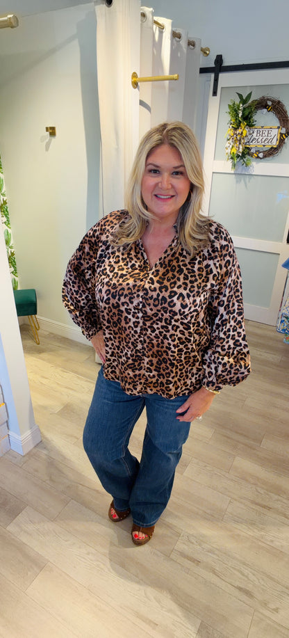 The Lady In Leopard Top