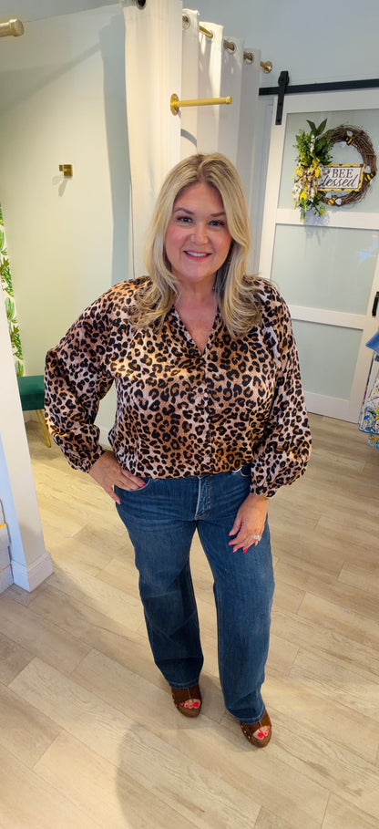 The Lady In Leopard Top