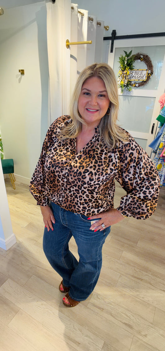 The Lady In Leopard Top