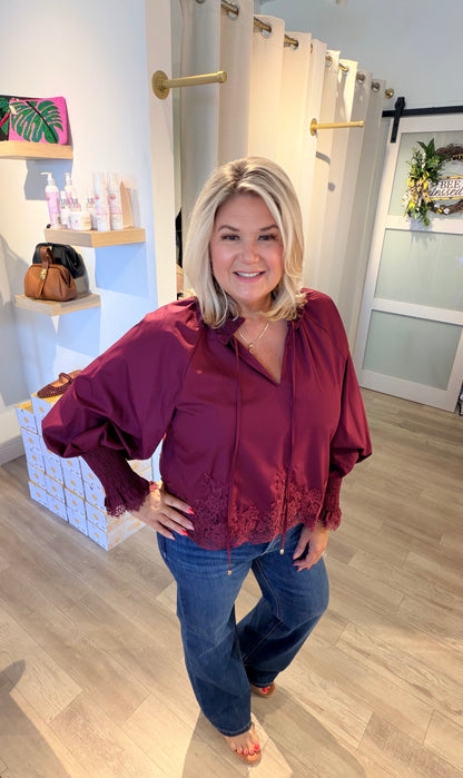 The Lace Detail Top