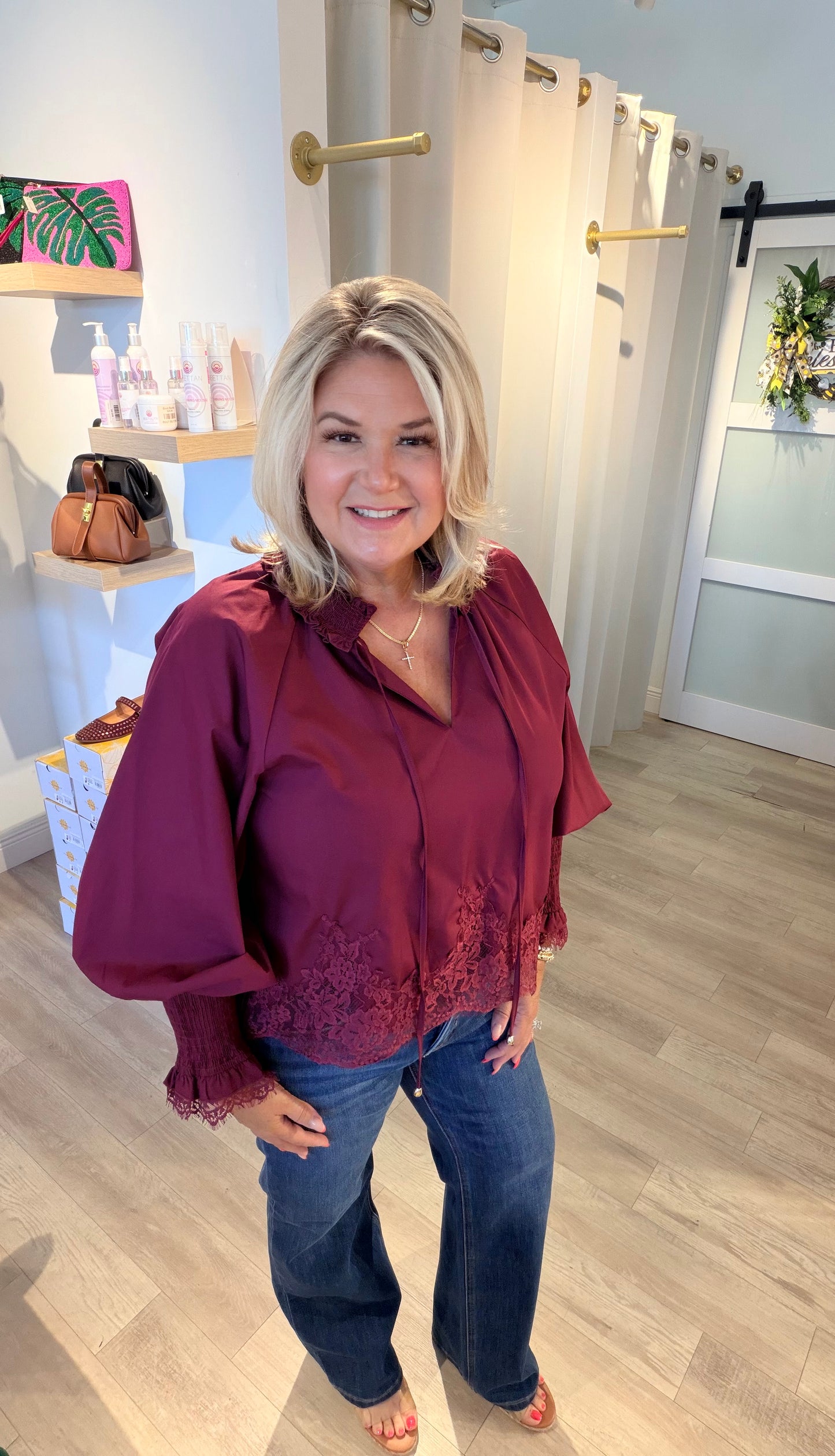 The Lace Detail Top