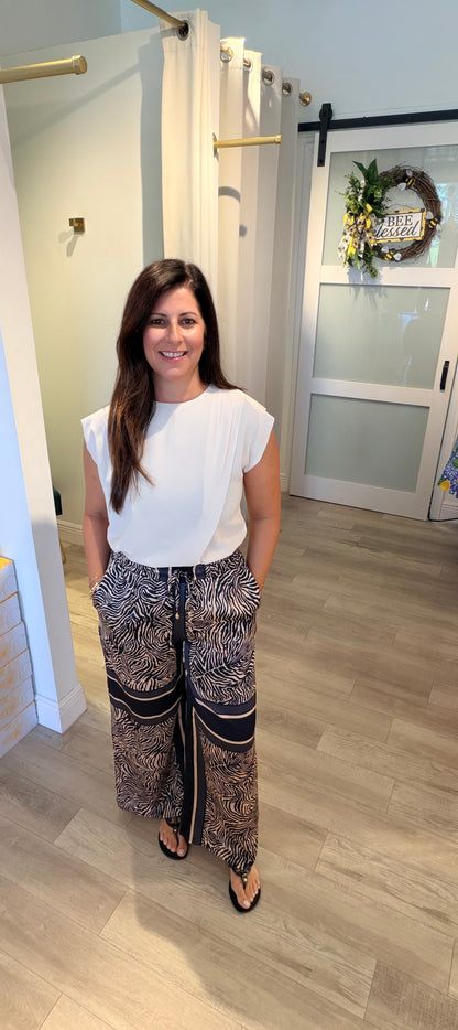 The Abstract Zebra Pant