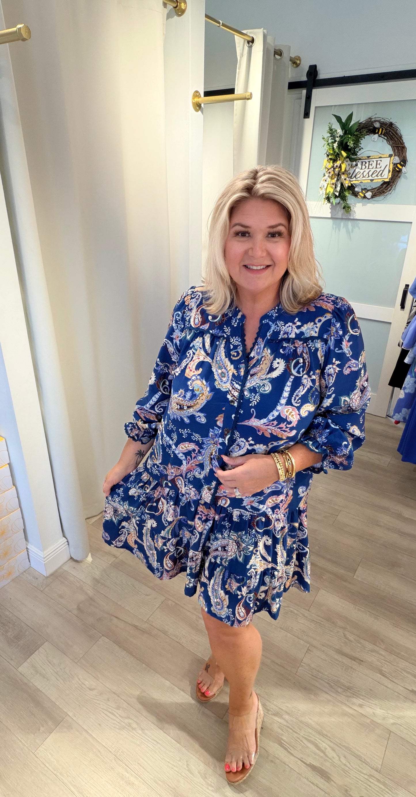 The Fall Paisley Dress
