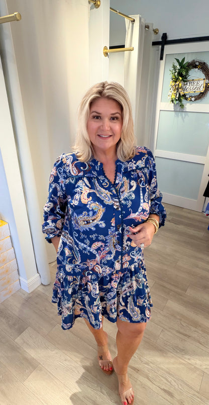The Fall Paisley Dress