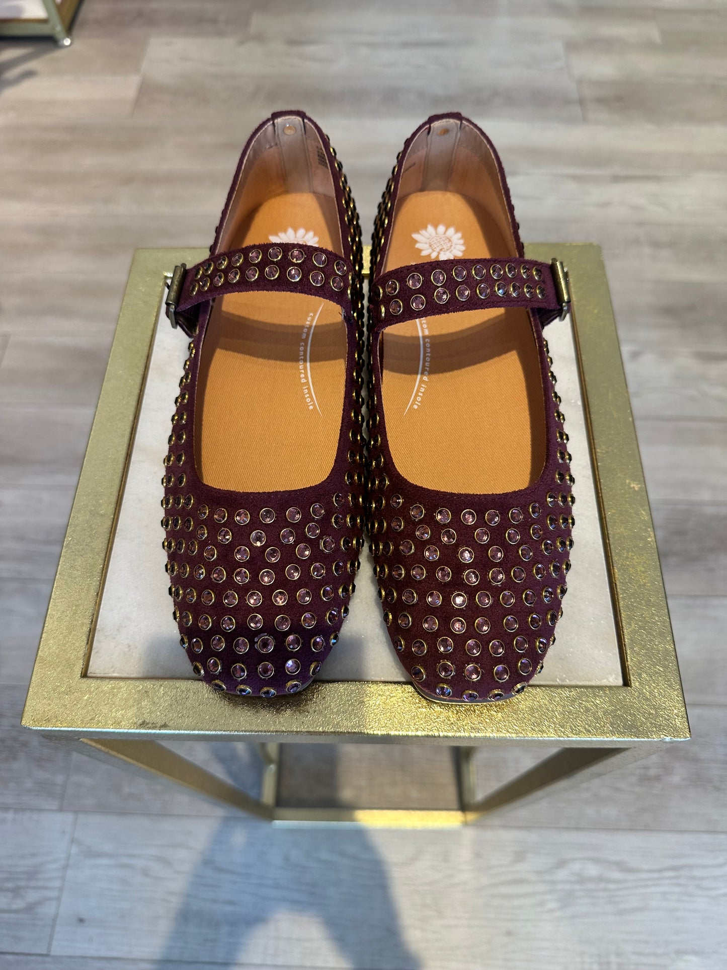 Rhinestone Ballerina Flats
