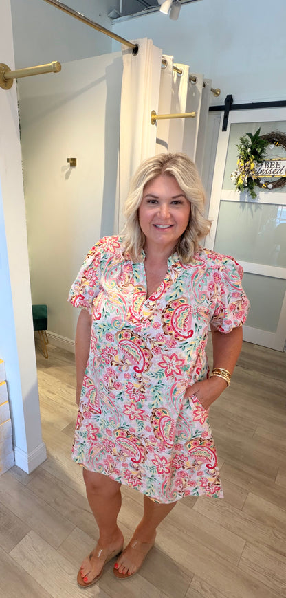 Pretty In Paisley Dress