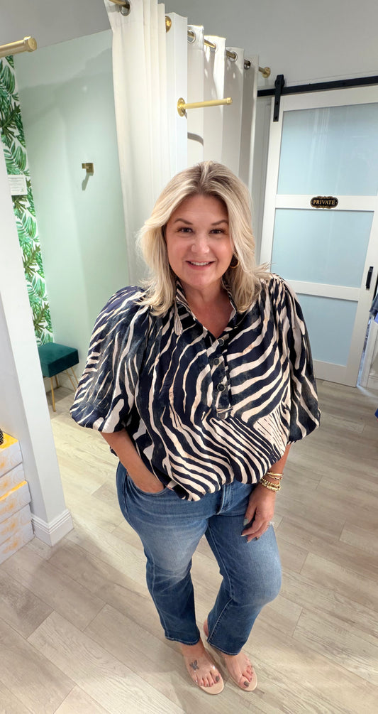 The Zebra Chic Top