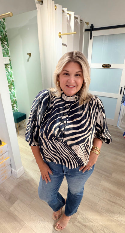The Zebra Chic Top