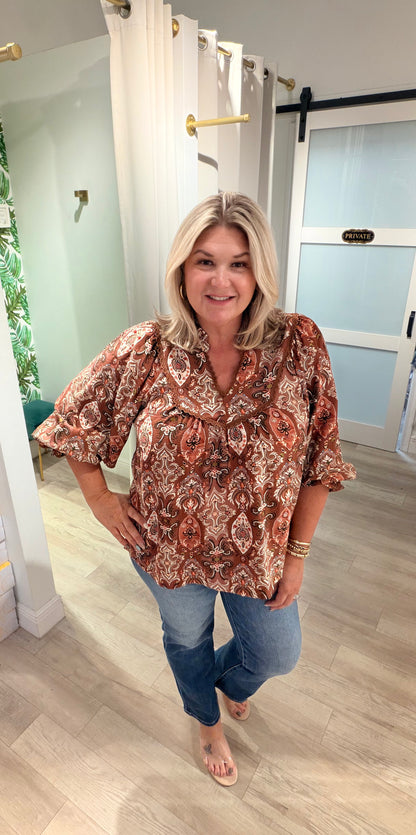 The Paisley & Poise Top