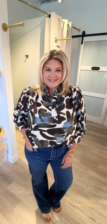 The Painted In Poise Top