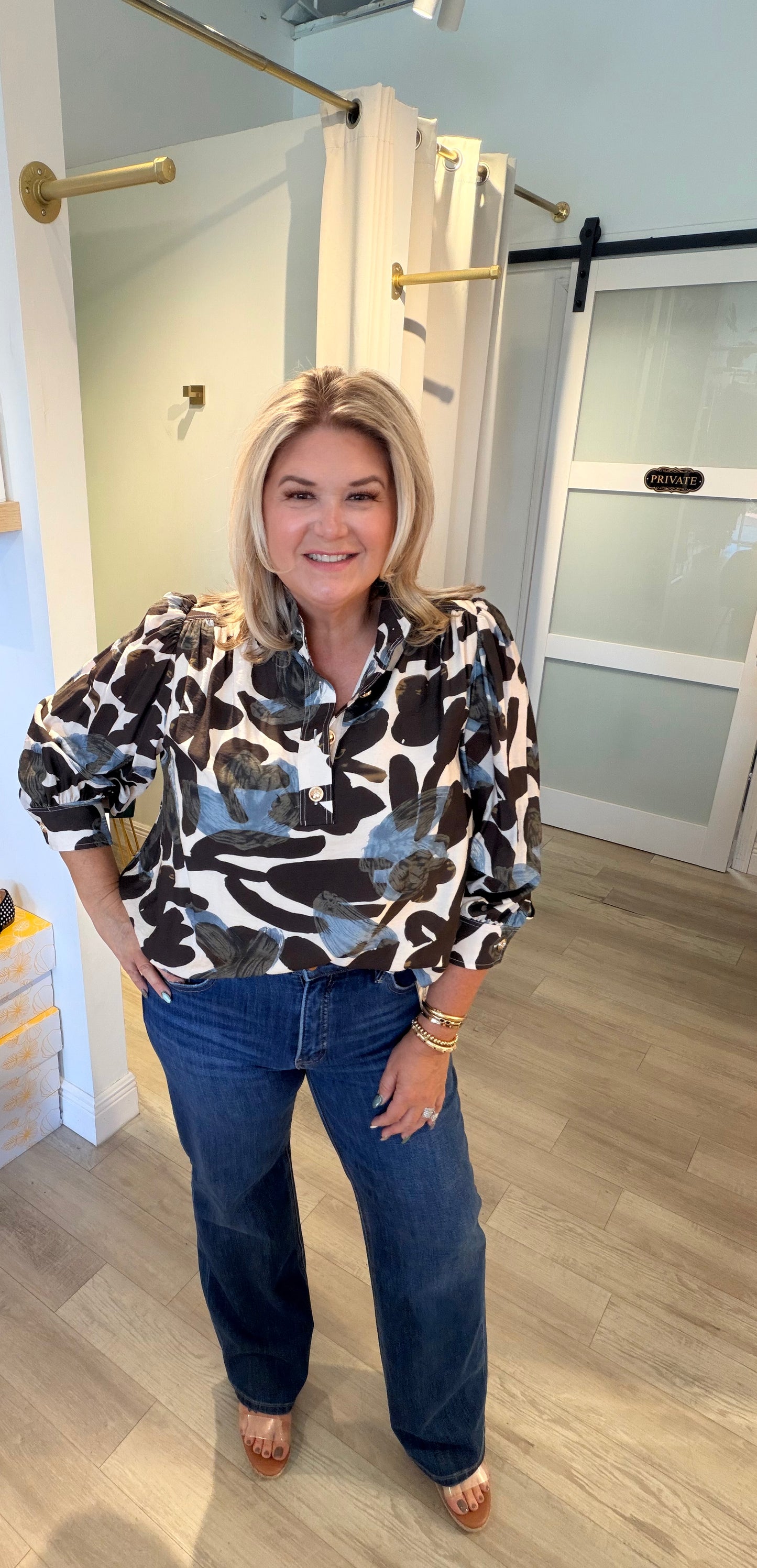 The Painted In Poise Top