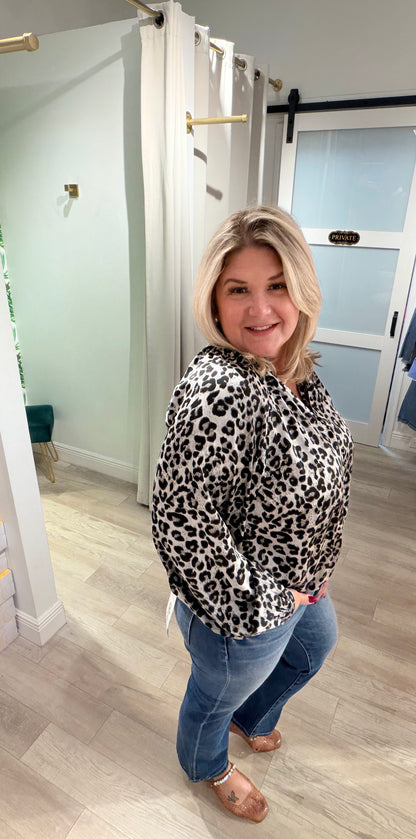 The Lady In Leopard Top