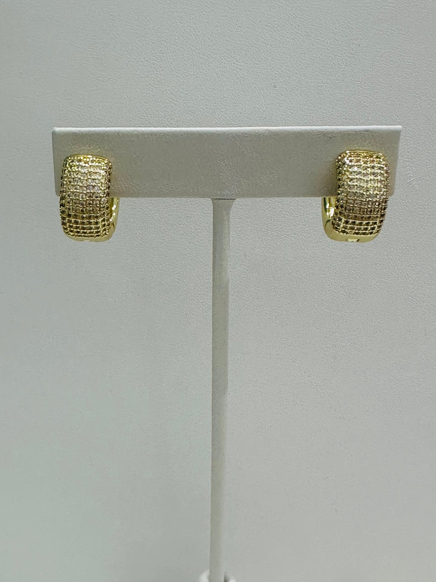 Pave Huggie Hoops